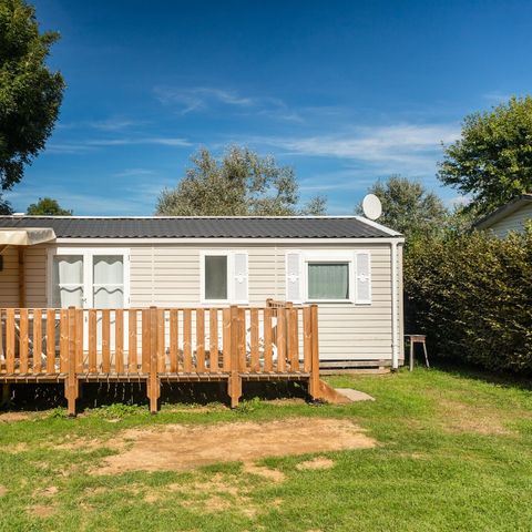 Stacaravan 6 personen - Mobile-home | Premium Azure | 3 slaapkamers | 6 pers. | Verhoogd terras | Airconditioning | TV