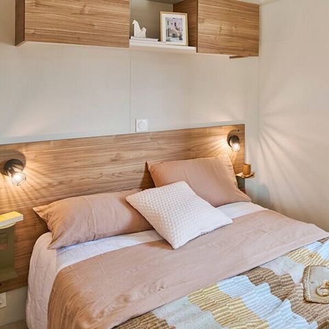 Stacaravan 6 personen - Comfort | 2 Slaapkamers | 4/6 Pers | Verhoogd terras | Airconditioning