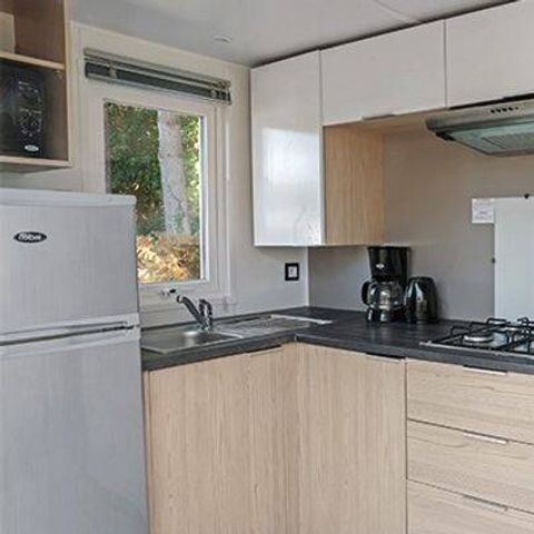 Stacaravan 4 personen - Comfort | 2 slaapkamers | 4 pers | Eenpersoons terras | Airconditioning | TV