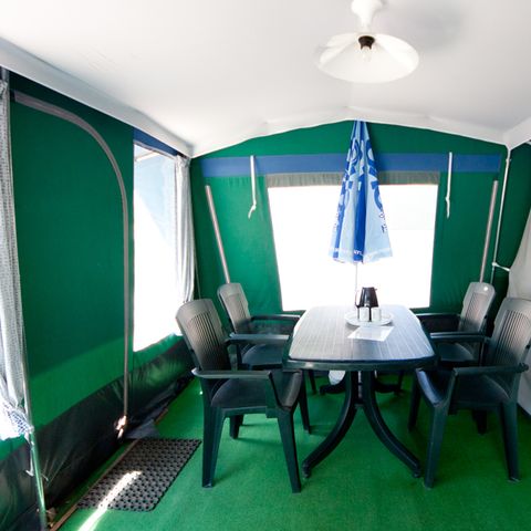 Bungalowtent 6 personen - BT luxe tent, 2 hutten zonder sanitair