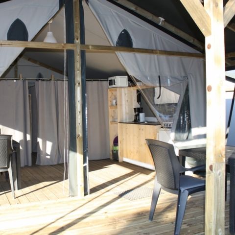 Bungalowtent 6 personen - Extra Luxe Lodgetent (LG) - Zonder badkamer