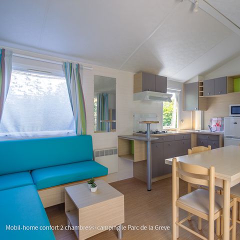 Stacaravan 4 personen - Home Confort 2ch (Klassiek assortiment)