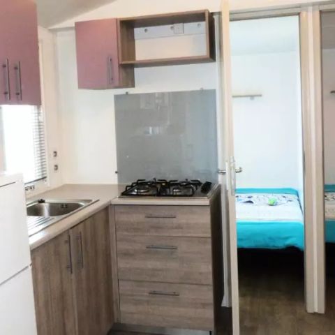 Stacaravan 6 personen - Mobile-Home Arizona Standaard 4 Kamers 6 Personen Airconditioning + TV