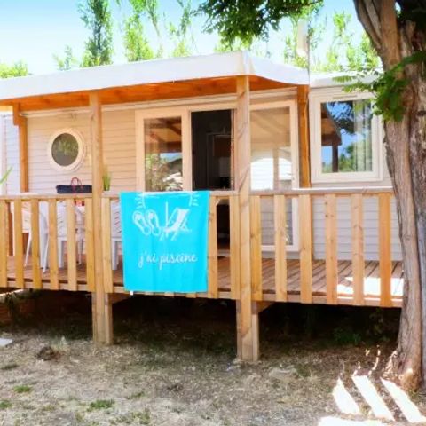 Stacaravan 8 personen - Texas Standaard 4 Kamers 6/8 Personen Airconditioning + TV