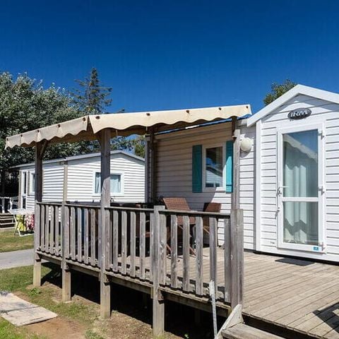 Stacaravan 6 personen - Comfort | 2 Slaapkamers | 4/6 Pers | Verhoogd terras | Airconditioning