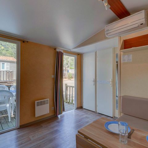 Stacaravan 6 personen - Stacaravan | Klassiek | 3 Slaapkamers | 6 Pers. | Verhoogd terras | Airconditioning.