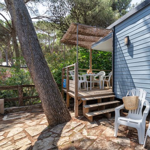 Stacaravan 6 personen - Stacaravan | Premium | 2 slaapkamers | 4/6 pers. | Single terras | Airconditioning