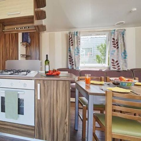 Stacaravan 6 personen - Stacaravan | Klassiek | 3 slaapkamers | 6 pers. | Overdekt verhoogd terras | Airconditioning