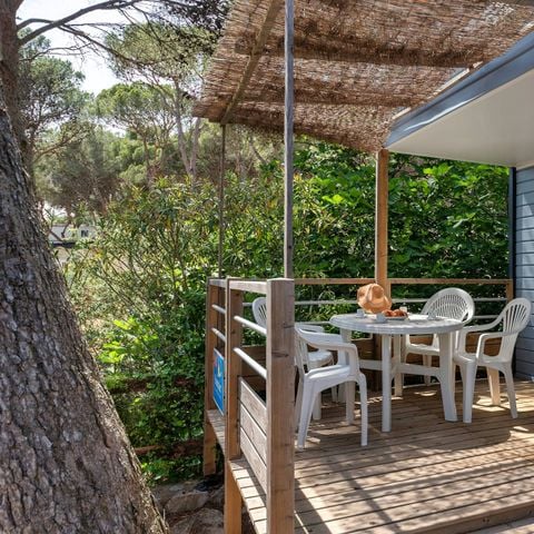 Stacaravan 4 personen - Premium | 2 slaapkamers | 4 pers. | Enig terras | 1 badkamer | Airconditioning