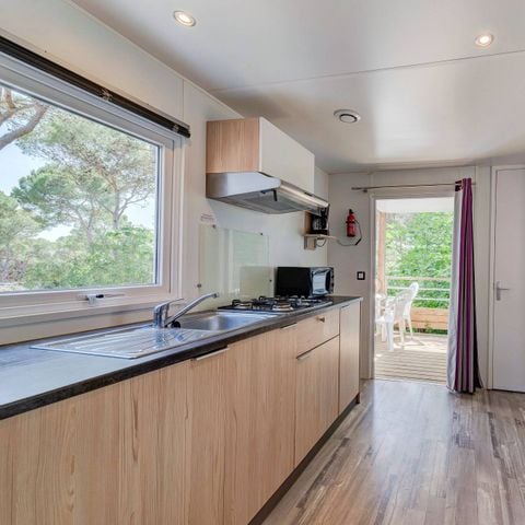 Stacaravan 4 personen - Premium | 2 slaapkamers | 4 pers. | Enig terras | 1 badkamer | Airconditioning