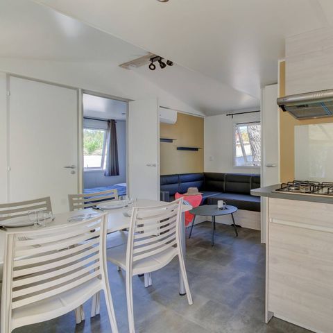Stacaravan 4 personen - Comfort | 2 slaapkamers | 4 pers | Eenpersoons terras | Airconditioning