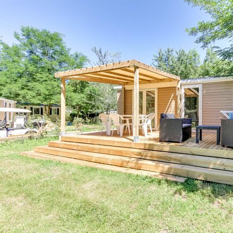 Stacaravan 6 personen - Riviera Confort + Overdekt terras