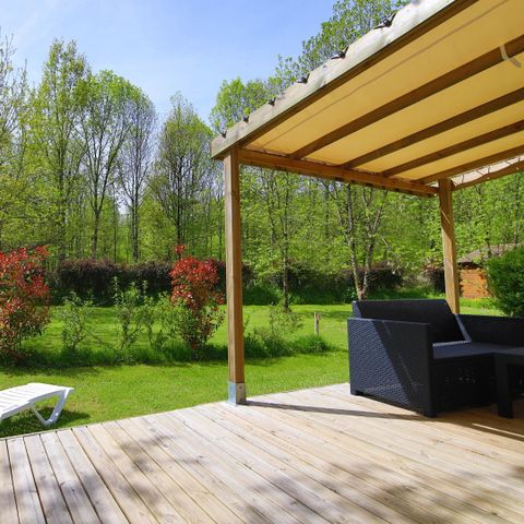 Stacaravan 6 personen - Riviera Confort + Overdekt terras