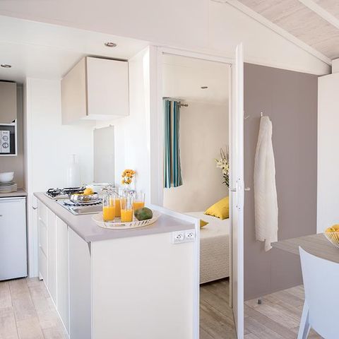 Stacaravan 6 personen - Riviera Confort + Overdekt terras