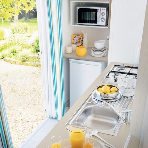 Stacaravan 6 personen - Riviera Confort + Overdekt terras