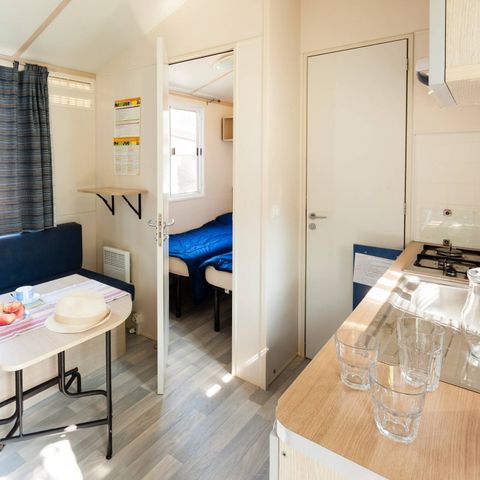 Stacaravan 6 personen - Klassiek | 2 slaapkamers | 4/6 pers. | Enig terras | Airconditioning