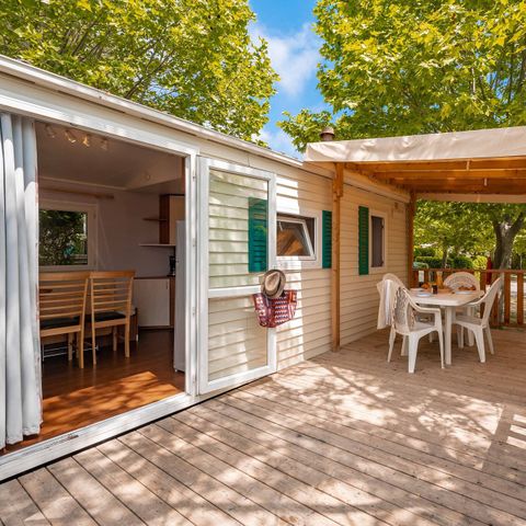 Stacaravan 6 personen - Stacaravan | Klassiek | 2 Slaapkamers | 4/6 Pers. | Verhoogd terras
