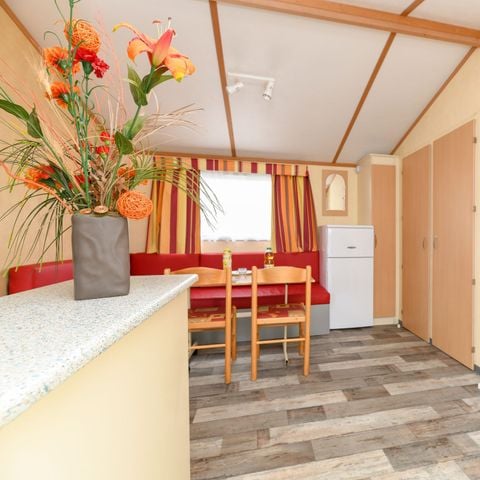 Stacaravan 6 personen - Aqua 2 Slaapkamers 4/6 Personen Halfoverdekt Terras