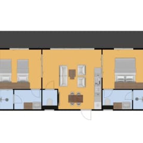 Stacaravan 4 personen - Stacaravan Cerfeuil