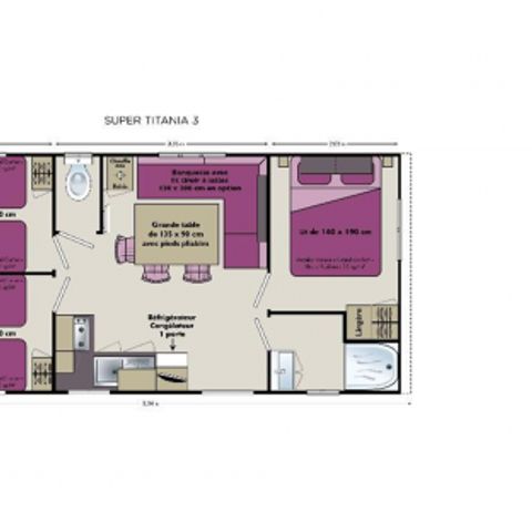 Stacaravan 6 personen - TITANIA