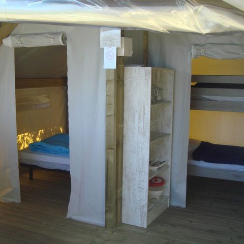 Safaritent 4 personen - LODGE SAHARI met eigen badkamer