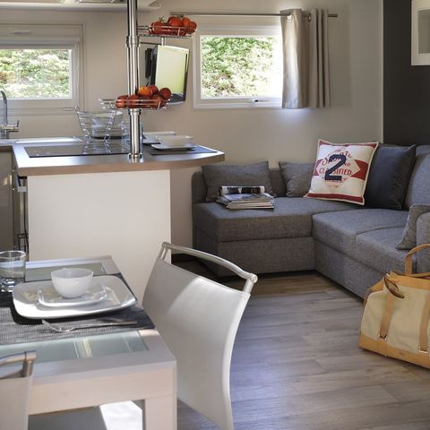 Stacaravan 5 personen - PREMIUM TAOS 2bed 5 pers met airconditioning