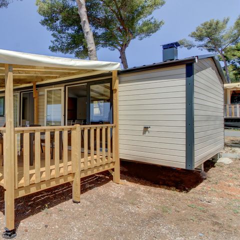 Stacaravan 6 personen - Mobile-home | Comfort | 2 slaapkamers | 4/6 pers. | Eenpersoons terras | TV