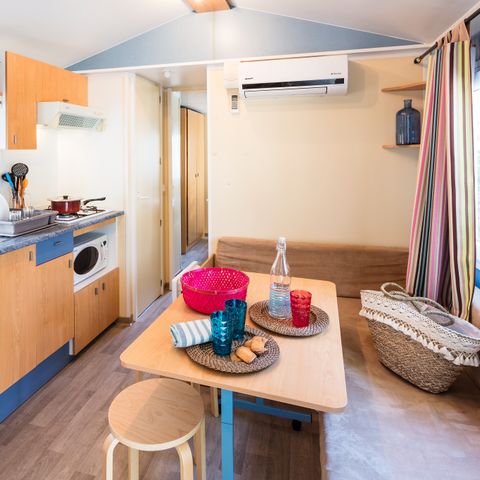 Stacaravan 4 personen - Klassiek | 2 Slaapkamers | 4 Pers. | Single terras