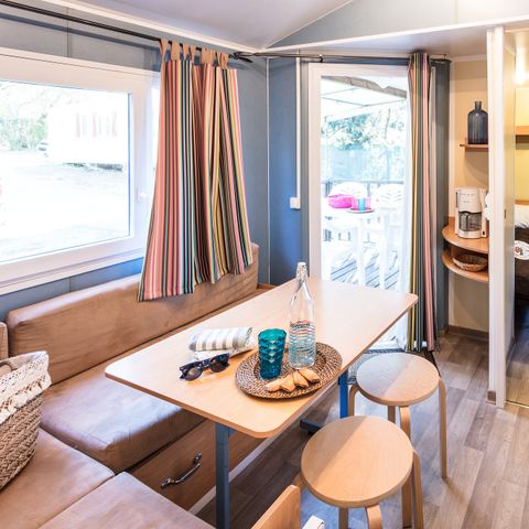 Stacaravan 4 personen - Klassiek | 2 Slaapkamers | 4 Pers. | Single terras