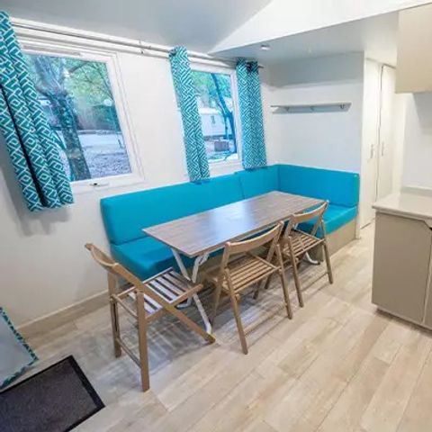 Stacaravan 6 personen - Mobile-home | Comfort | 3 Slaapkamers | 6 Pers. | Verhoogd terras | Airconditioning