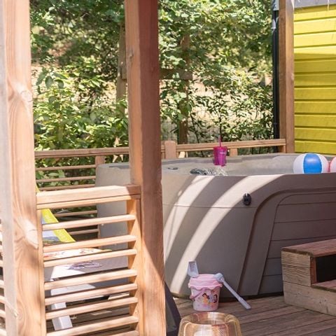 Stacaravan 4 personen - DUO PREMIUM JACUZZI