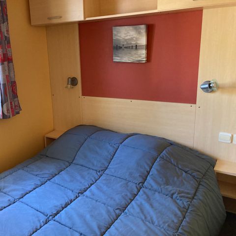 Stacaravan 3 personen - STANDARD ECO 1 kamer 16m² overdekt terras