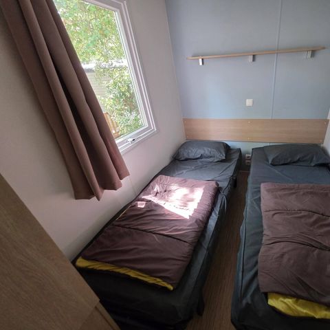 Stacaravan 6 personen - Comfort | 3 slaapkamers | 6 pers | Single terras | 1 badkamer | Airconditioning