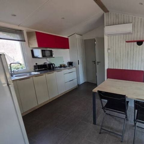 Stacaravan 6 personen - Mobile-home | Comfort | 2 Slaapkamers | 4/6 Pers. | Single terras | Air-con.