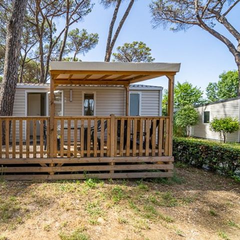 Stacaravan 4 personen - Mobile-home | Comfort | 2 Slaapkamers | 4 Pers. | Verhoogd terras | Airconditioning.
