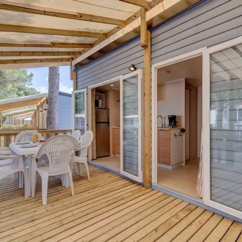 Stacaravan 6 personen - Stacaravan | Comfort | 3 Slaapkamers | 6 Pers. | Verhoogd terras