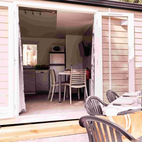 Stacaravan 6 personen - Privilège P3 3 slaapkamers 2 badkamers TUIN