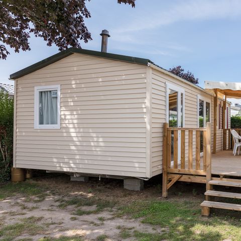 Stacaravan 6 personen - Comfort | 3 Slaapkamers | 6 Pers. | Verhoogd terras