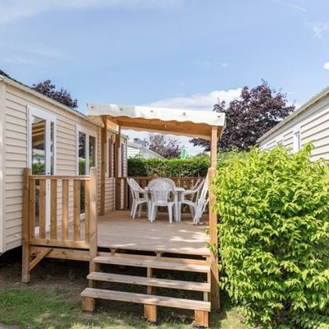 Stacaravan 6 personen - Mobile-home | Comfort | 3 Slaapkamers | 6 Pers. | Verhoogd terras | Airconditioning