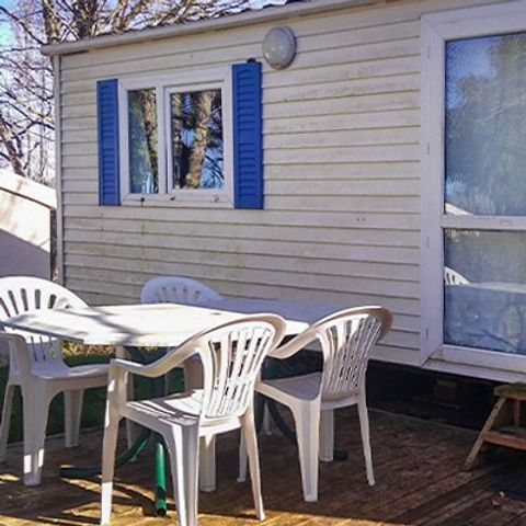 Stacaravan 4 personen - Klassiek XL | 2 slaapkamers | 4 pers. | Single terras
