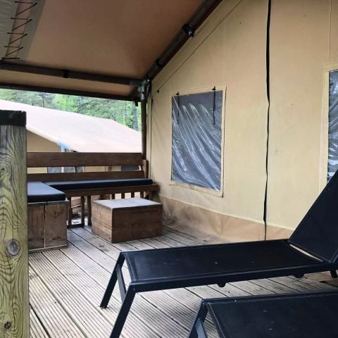Safaritent 5 personen - Tente Kalahari XL 3 Pièces 5 Personnes Sans Sanitaire