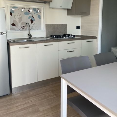 Stacaravan 4 personen - ZONDER MEERZICHT 24 m² met pergola