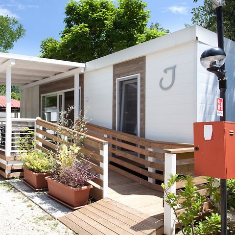 Stacaravan 4 personen - SENZA VISTA LAGO 24m² terrazzo/veranda CHIUSO