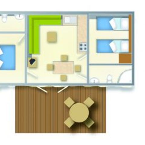 Stacaravan 5 personen - BAIA SUPERIOR