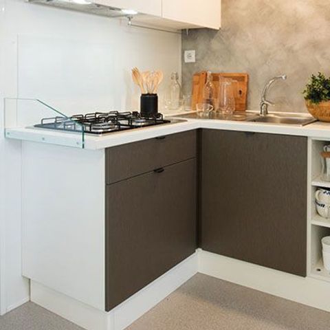 Stacaravan 6 personen - Comfort | 3 Slaapkamers | 6 Pers | Verhoogd terras | Airconditioning | TV