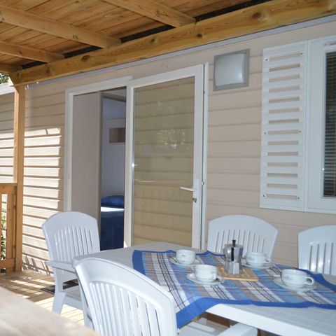 Stacaravan 5 personen - Lodge Comfort Hond