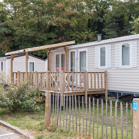 Stacaravan 6 personen - Mobile-home | Comfort XL | 2 slaapkamers | 4/6 pers. | Verhoogd terras | Airconditioning