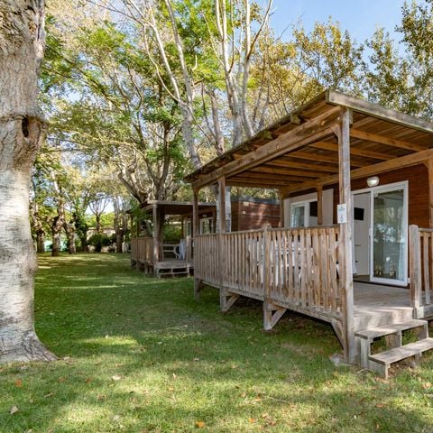 Stacaravan 6 personen - Deluxe lodge