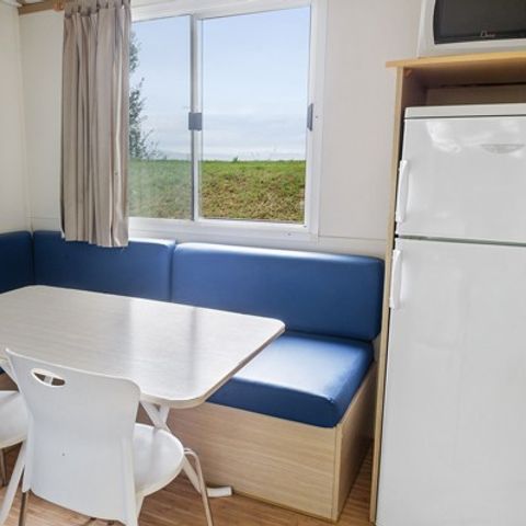 Stacaravan 4 personen - Klassiek | 2 Slaapkamers | 4 Pers |* Verhoogd terras* | 1 Badkamer | Airconditioning