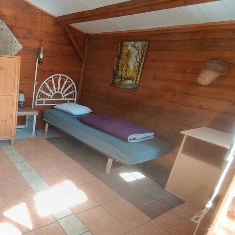 Chalet 2 personen - Kleine houten slaapzaal (zonder keuken of water)